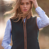 Alan Paine Aylsham Ladies Fleece Gilet #colour_dark-navy